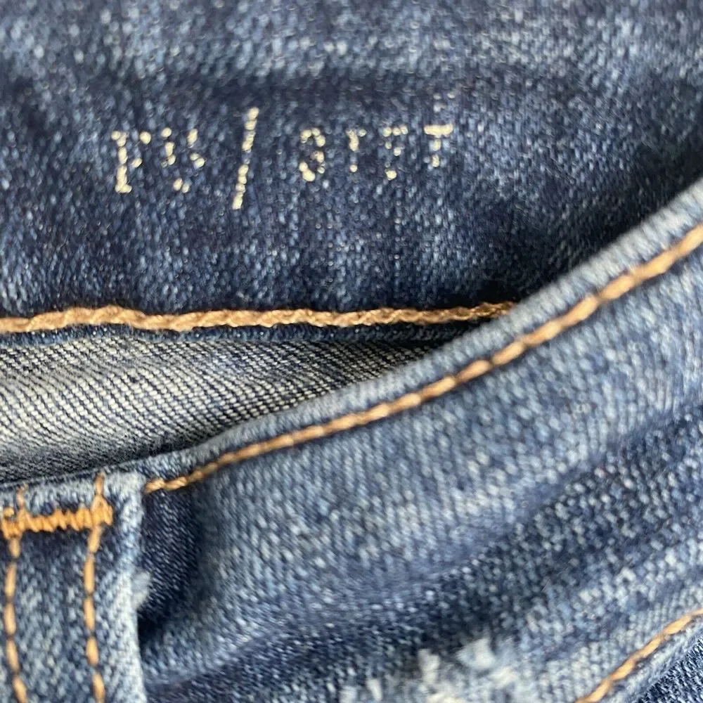 Pilcro And The Letterpress Jeans Womens 29 STET Dark Wash Mid-Rise‎ Regular Fit